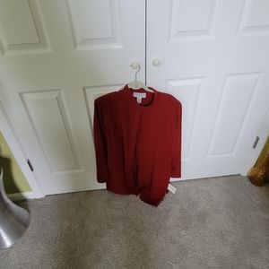 Dress blouse burgandy